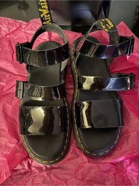 Dr. Martens Gryphon Patent Leather Sandals